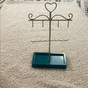 Heart Shaped Jewelry Holder with Hooks